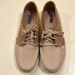 Skechers Women’s On The Go Tan Boat Shoes